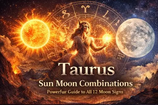 Taurus Sun Moon combinations astrology guide showing how Taurus identity blends with each Moon sign