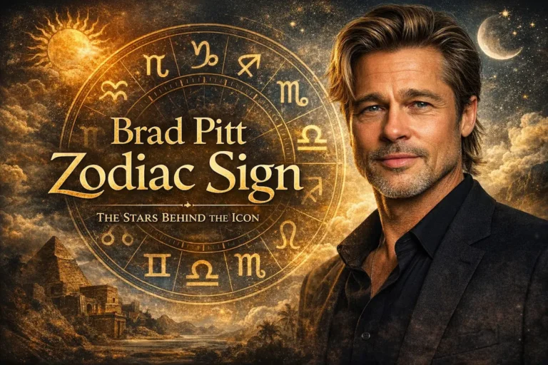 Brad Pitt zodiac sign and 8 Roots astrology chart