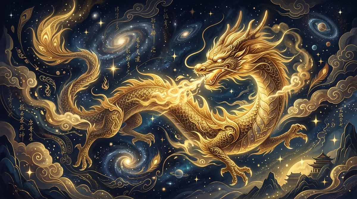 Chinese Dragon zodiac sign premium symbolic image