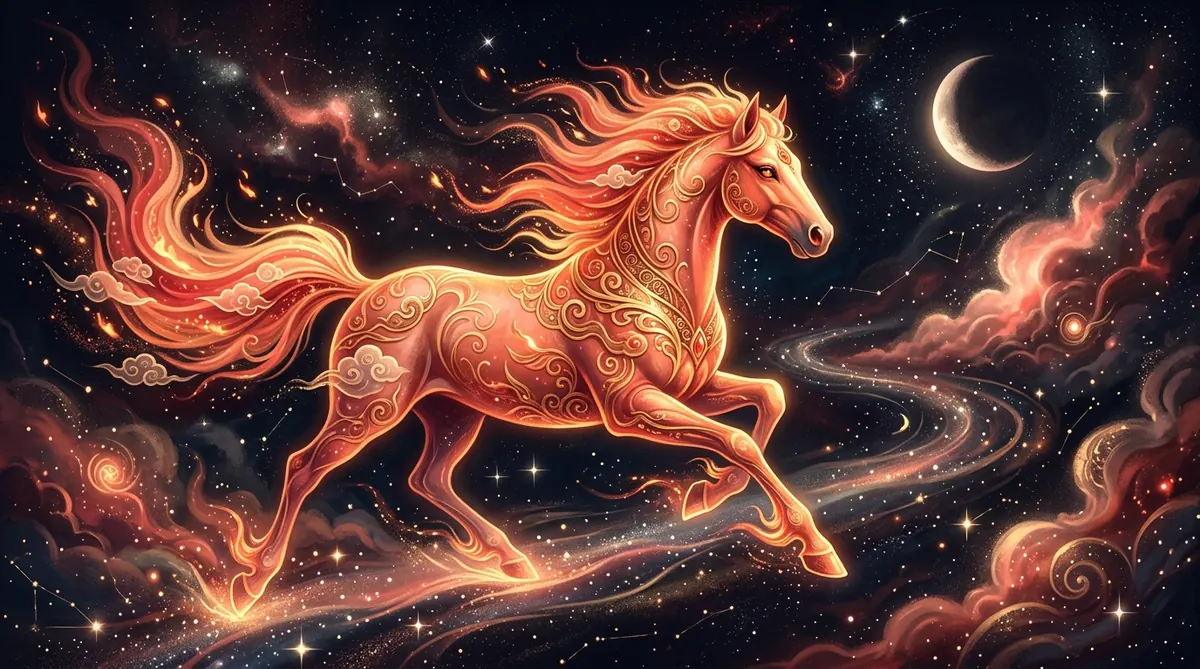 Chinese Horse zodiac sign premium symbolic image