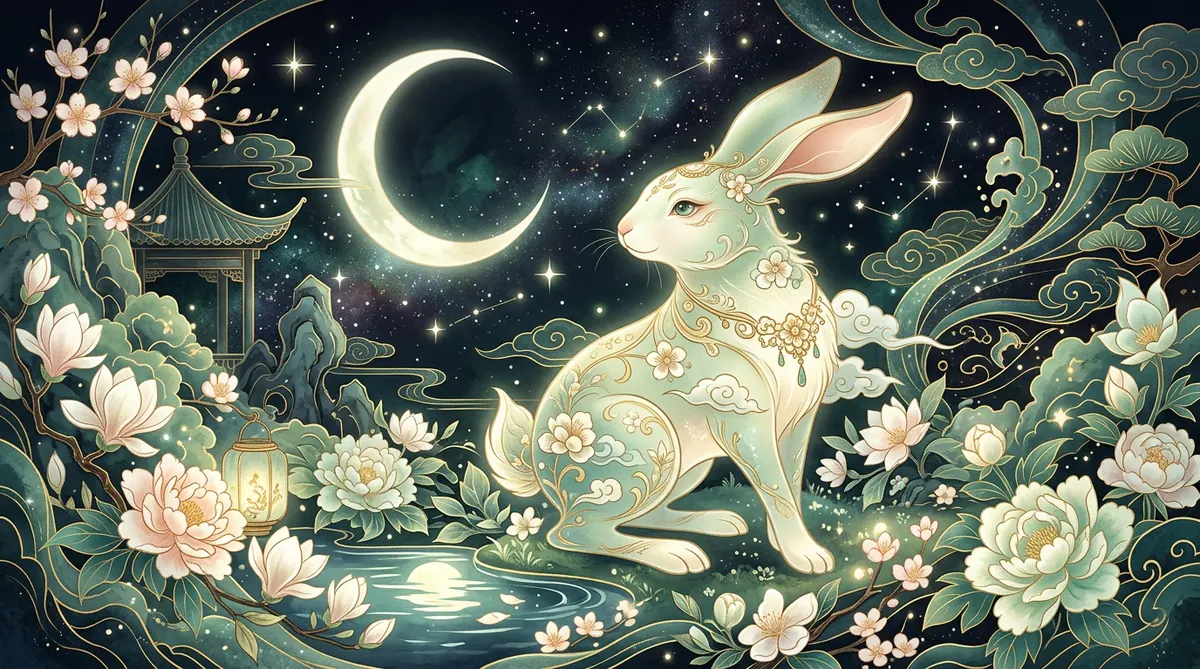 Chinese Rabbit zodiac sign premium symbolic image