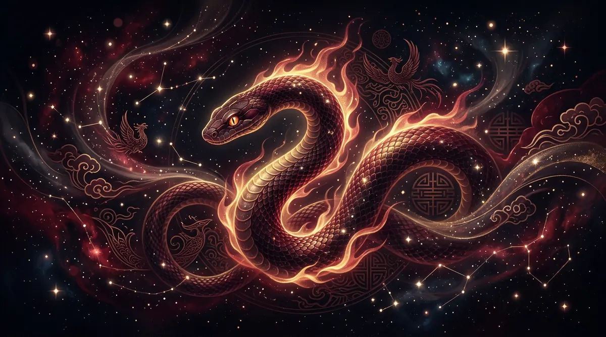 Snake Chinese Zodiac Meaning premium symbolic image