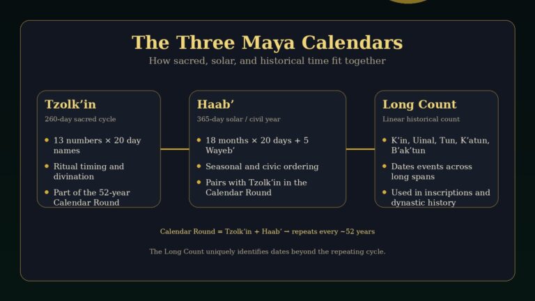 The 3 maya calendars scheme