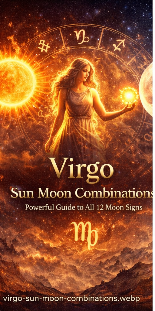 Virgo Sun Moon combinations astrology guide showing how Virgo identity blends with each Moon sign