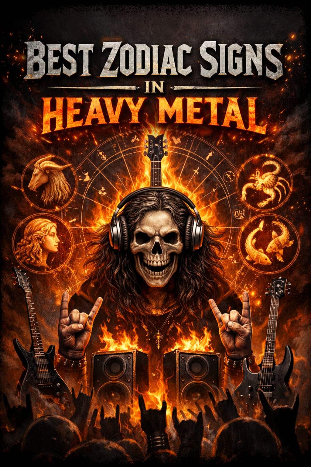 Which zodiac signs succeed most in heavy metal symbolic astrology ranking