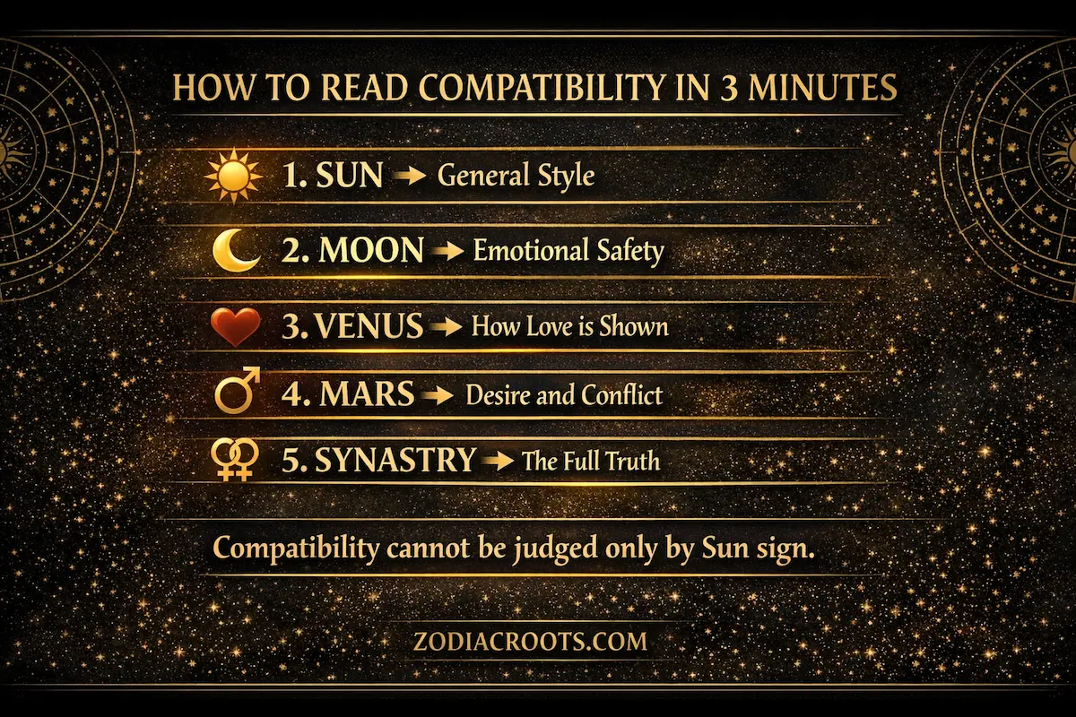 can compatibility be judged only by sun sign infographic