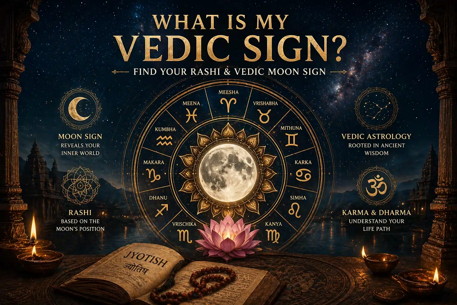 What is my Vedic sign in Vedic astrology Rashi Moon sign guide