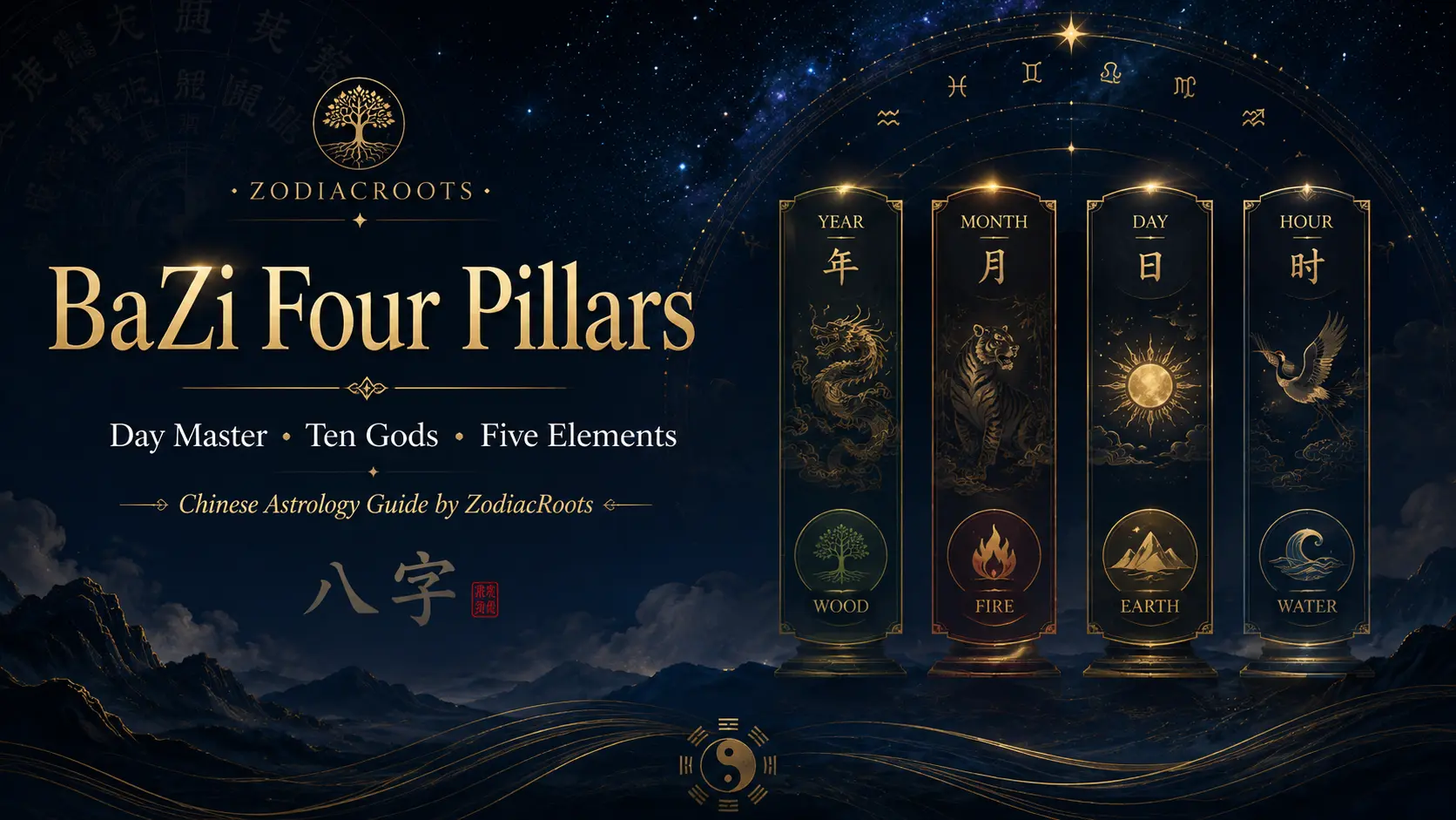 bazi four pillars day master ten gods chinese astrology zodiacroots