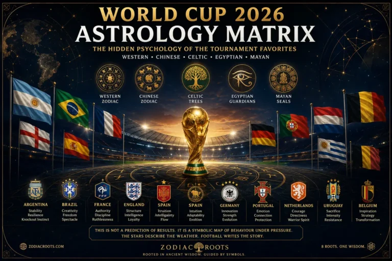 World Cup 2026 astrology matrix showing the symbolic psychology of tournament favorites