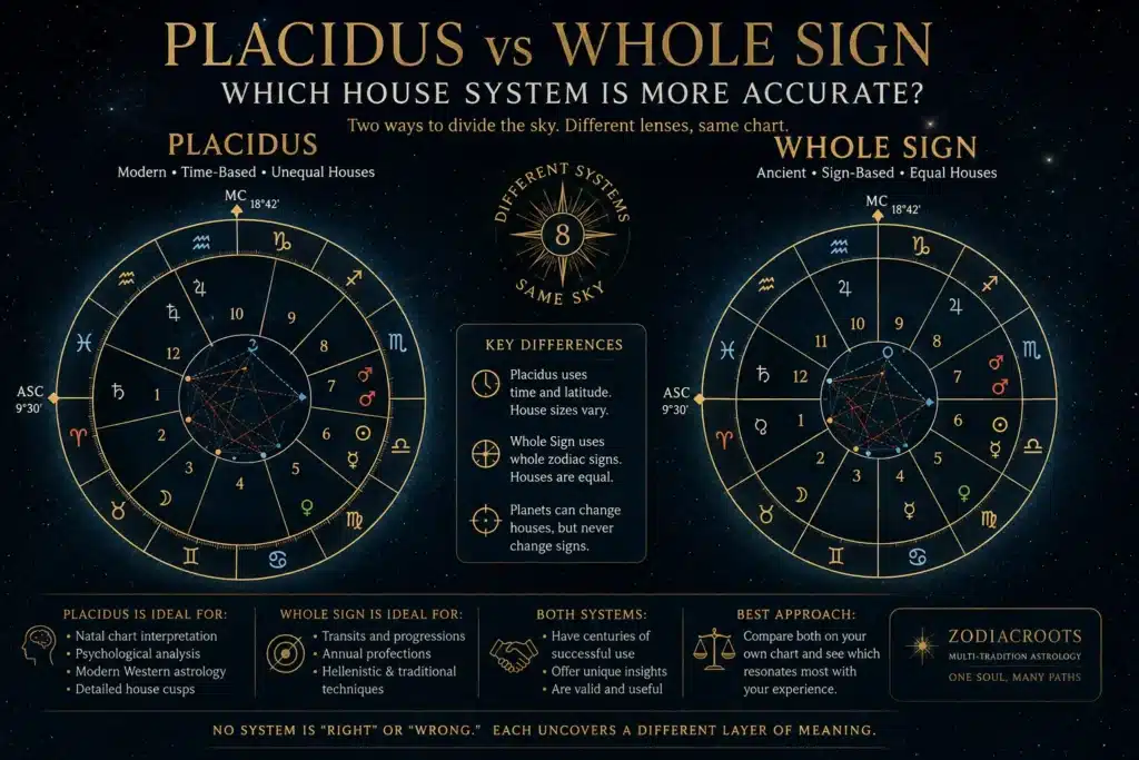 Placidus vs Whole Sign Astrology: Which Is More Accurate?